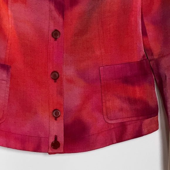 Akris Punto Multi Color Button Front Jacket - Fabulous - Size M - US 8 - Picture 4 of 10